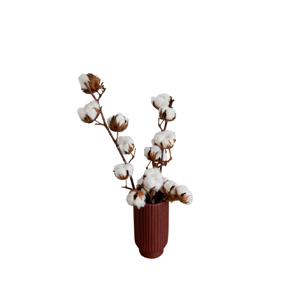 Ribbed Ceramic Vase Thumbnail